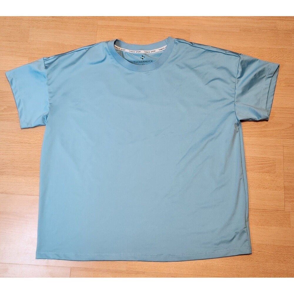 Men's Tuckernuck Sport T-Shirt Short Sleeve Active T-NUCK Size XL Blue Shirt